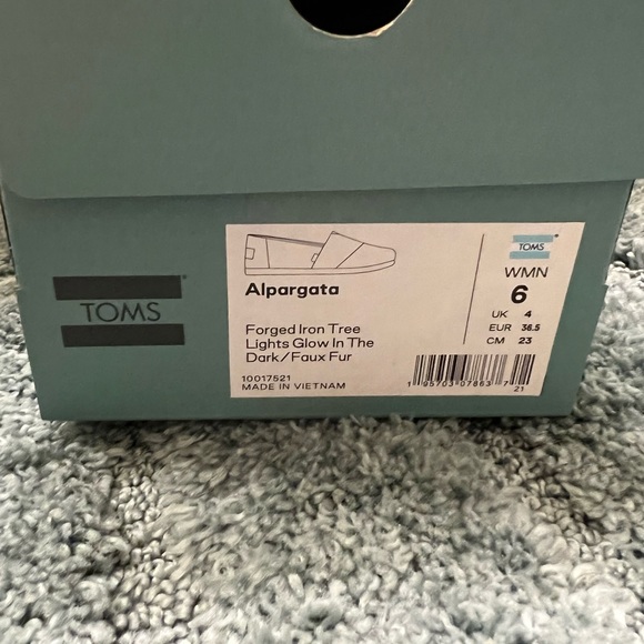 Toms alpargata shoes size 6a glow in the dark - Picture 6 of 6